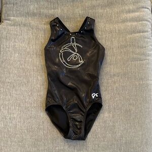 GK shiny black leotard, AXS